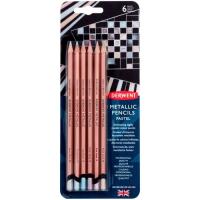 Карандаши цветные Derwent Metallic PASTEL, 6 цветов Фото