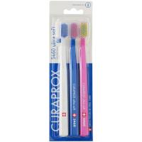 Зубная щетка Curaprox CS 5460 Ultra Soft Ультрам'яка Біла + Синя + Рожев Фото