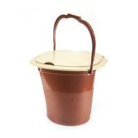 Ведро-туалет Юні Коричневое 16 л Фото