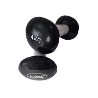 Гантельный набор LiveUp Vinyl Dumbbell Egg Head вінілові чорні 2х4кг LS200 Фото