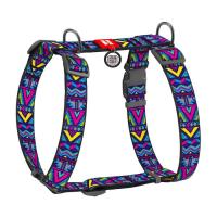 Шлея для собак WAUDOG Nylon анатомічна H-подібна з QR-паспортом "Інді" п Фото
