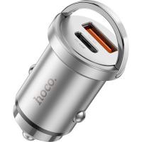 Зарядное устройство HOCO NZ10 Handy USB-A/Type-C Silver Фото