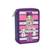 Пенал Cool For School 2 отделения с отворотами Фиолетовый Фото