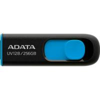 USB флеш накопичувач ADATA 256GB UV128 Black/Blue USB 3.2 Фото
