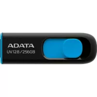 USB флеш накопитель ADATA 256GB UV128 Black/Blue USB 3.2 Фото