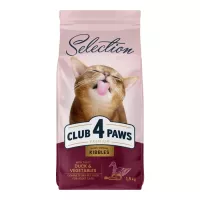 Сухий корм для кішок Club 4 Paws Selection Преміум З качкою та овочами 1.5 кг Фото
