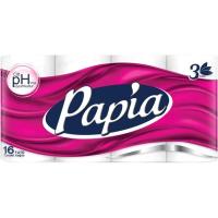 Туалетная бумага Papia 3 слоя 16 рулонов Фото