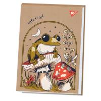 Альбом для малювання Yes А4 40 аркушів клеєний білила "Frog" крафт Фото