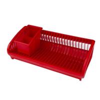 Сушилка для посуды Ламела 47,5 х 22 х 20 см червона Фото