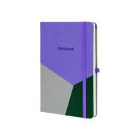 Книга записная Optima А5 COMBI-4, твердая обложка, резинка,линия Фото