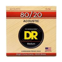Струны для гитары DR Strings HI-BEAM Acoustic 80/20 Bronze - Medium (13-56) Фото