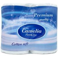 Туалетная бумага Camelia Premium 3 слоя 4 рулона Фото