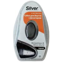 Губка для взуття Silver Блиск з дозатором силікону Чорна 6 мл Фото