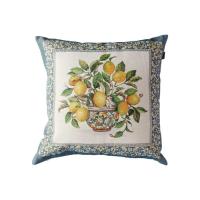 Наволочка Прованс гобеленовая декоративная Лимоны в горшке 45х45 Фото