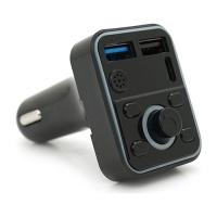 FM модулятор Voltronic D1, підсвітка 7 кольорів, 1.5-3.1A, USB, TF Фото
