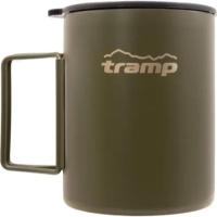 Чашка туристична Tramp зі складаними ручками та поїлкою 500 мл Olive Фото