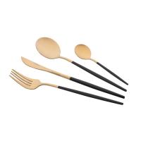 Набор столовых приборов Ardesto Gemini Lecco, 4 прибори, нержавіюча сталь, золотис Фото