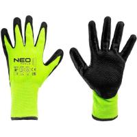 Защитные перчатки Neo Tools утепленные, латексное покрытие, полиэстер, р.8, зе Фото