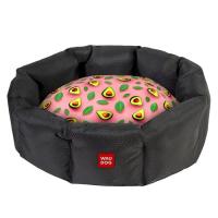 Лежак для животных WAUDOG Relax "Авокадо на розовом" S Фото