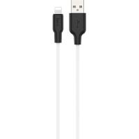 Дата кабель HOCO USB 2.0 AM to Lightning 2.0m 2.4A silicone X21 bla Фото