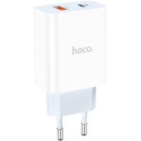 Зарядное устройство HOCO C97A 1xUSB-C PD20W + 1xUSB QC3.0 White Фото
