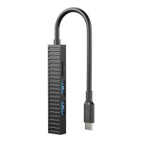 Концентратор XO USB-C 4-in-1 порти XO HUB014B.black Фото