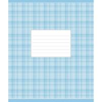 Тетрадь Школярик Голубая шотландка 24 листа клетка Фото