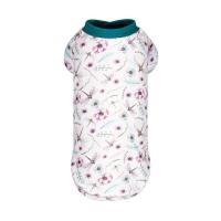 Футболка для животных Pet Fashion Flora S белая с цветочным принтом Фото