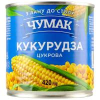 Овощная консервация Чумак Кукуруза сахарная 420 г Фото