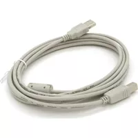 Кабель для принтера Voltronic USB 2.0 AM/BM 3.0m ferrite white Фото