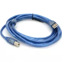 Кабель для принтера Ritar USB 2.0 AM/BM 3.0m ferrite blue Фото