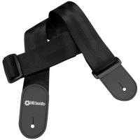 Ремень для гитары DiMarzio Nylon With Leather Ends Black Фото