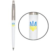 Ручка шариковая Parker JOTTER 17 Originals UKRAINE White CT BP Трезубец с Фото