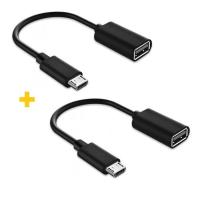 Переходник XoKo OTG USB 2.0 AF to Micro 5P 0.11m 2PCS black Фото
