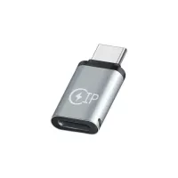 Перехідник XoKo Lightning F to USB-C M gray Фото