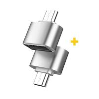 Переходник XoKo OTG USB 2.0 AF to USB-C silver Фото