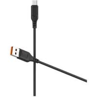 Дата кабель Denmen USB 2.0 AM to Micro 5P 1.0m 2.4A silicone black Фото