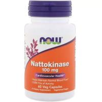 Витаминно-минеральный комплекс Now Foods Наттокиназа, 100 мг, Nattokinase, 60 вегетарианск Фото