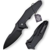 Нож Hightron Mini Ventura, D2, G10, чорний, чорний stonewash кл Фото