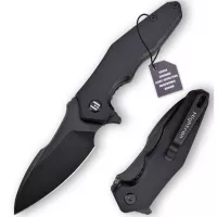 Нож Hightron Mini Ventura, D2, G10, чорний, чорний stonewash кл Фото