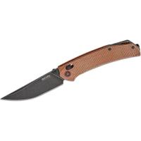 Нож SRM Asika, Sandvik 14C28N, мікарта, чорно-коричневий Фото