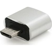 Переходник Voltronic USB 2.0 AF to Micro 5P M OTG silver Фото