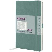 Тижневик Axent датований 2026 Partner Soft Skin 125х195, сіро-лаз Фото