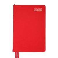 Еженедельник Leo planner А5 датированный 2026 "City", жесткий, красный, 368 Фото