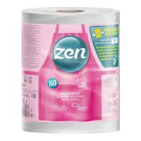 Паперові рушники Zen Professional Care 3 шари 615 відривів 80 м 1 рулон Фото