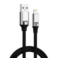 Дата кабель XO USB 2.0 AM to Lightning 1.0m 6A silicone black Фото