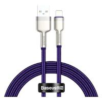 Дата кабель Baseus USB 2.0 AM to Lightning 2.0m 2.4A metal purple Фото