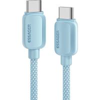 Дата кабель Essager USB-C to USB-C 2.0m 100W blue Фото