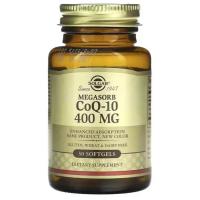 Витаминно-минеральный комплекс Solgar Коэнзим Q-10, 400 мг, Megasorb CoQ-10, 30 гелевых Фото
