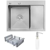 Мийка кухонна Kroner Geburstet-6350LHM Фото